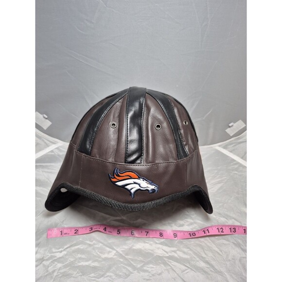 Denver Broncos Soft Helmet Hat NFL Football Reebok Rare Brown - Picture 7 of 8
